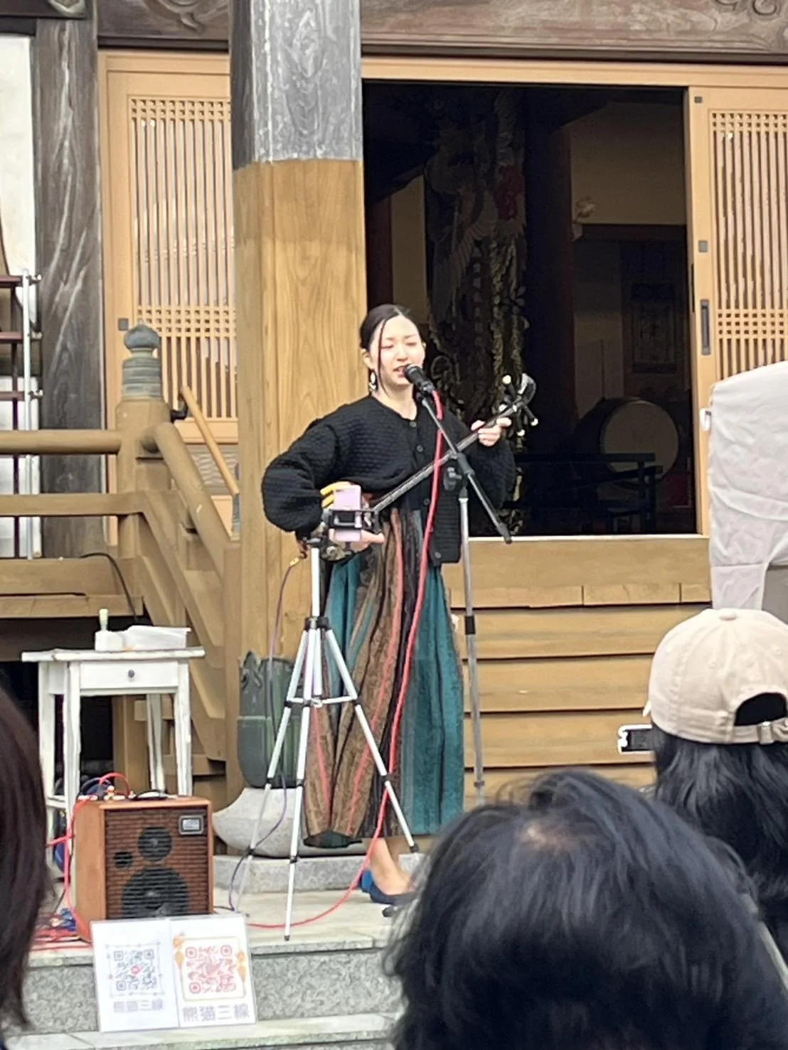 地域での三線演奏